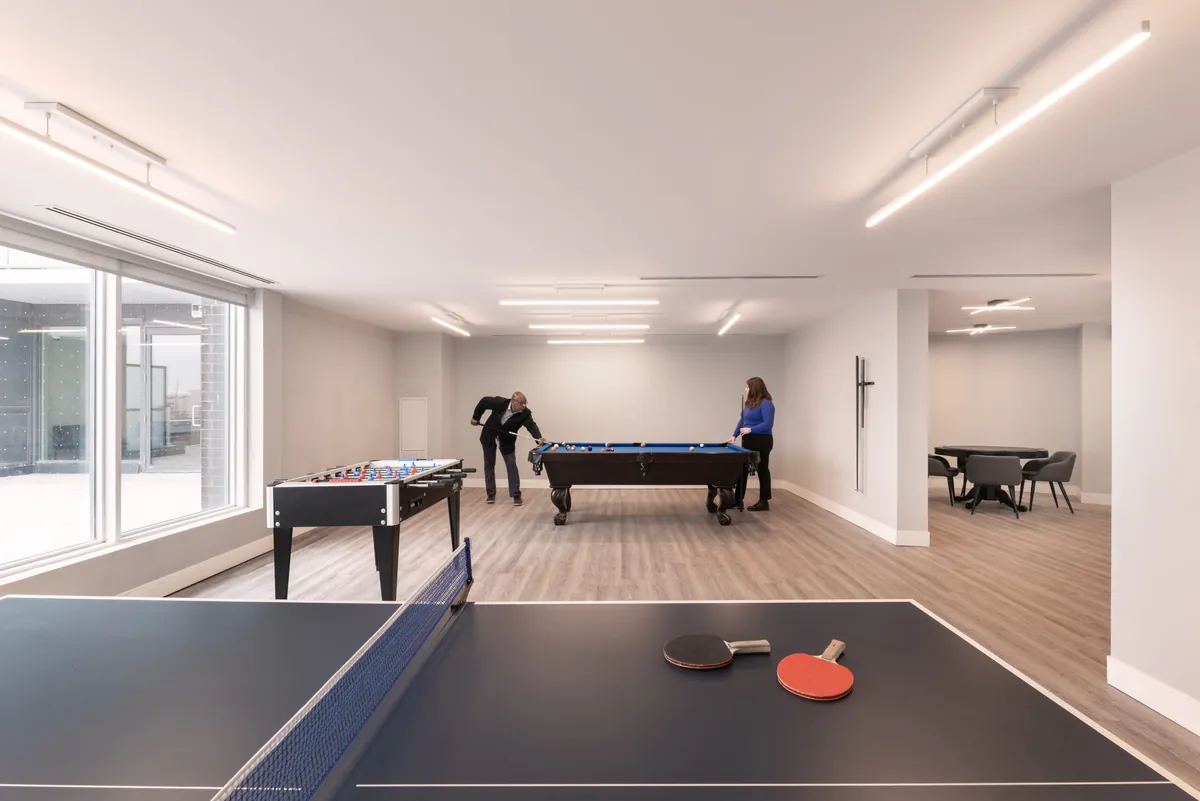 Games room on the amenity floor