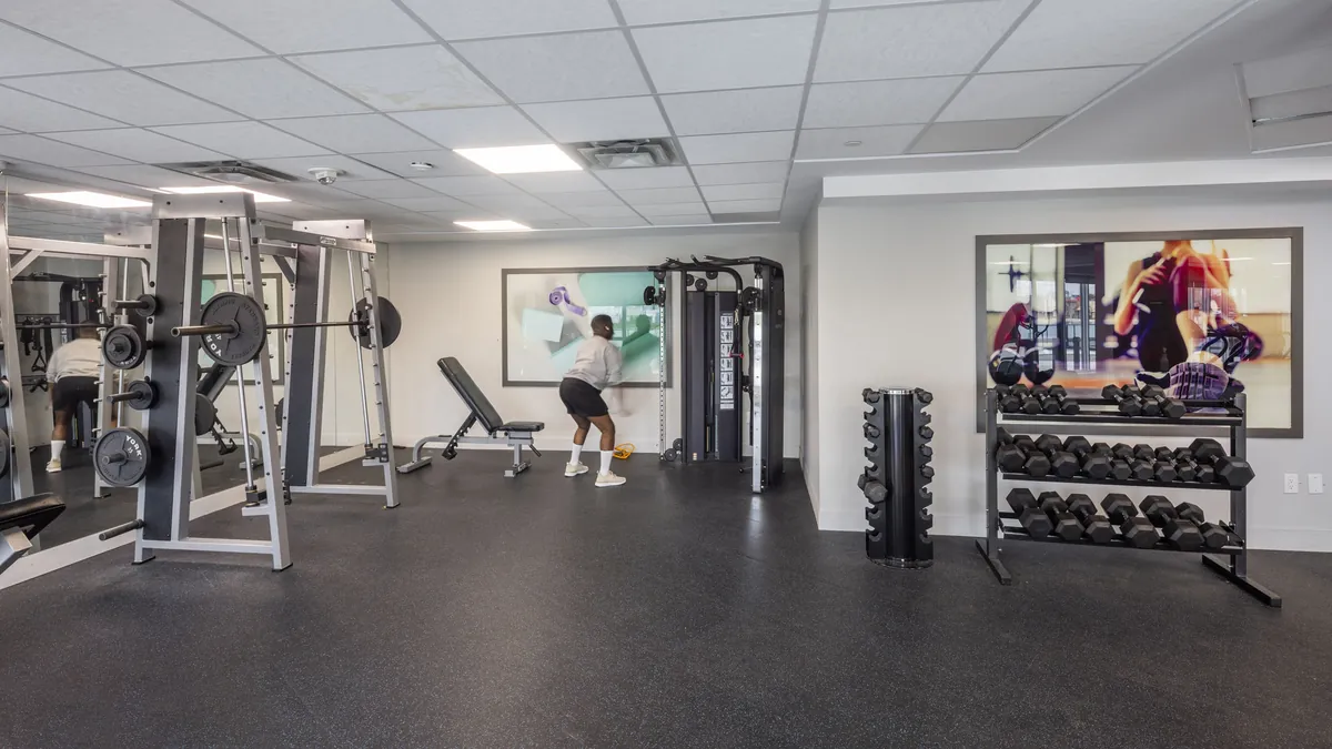 Strength equipment in the fitness centre
