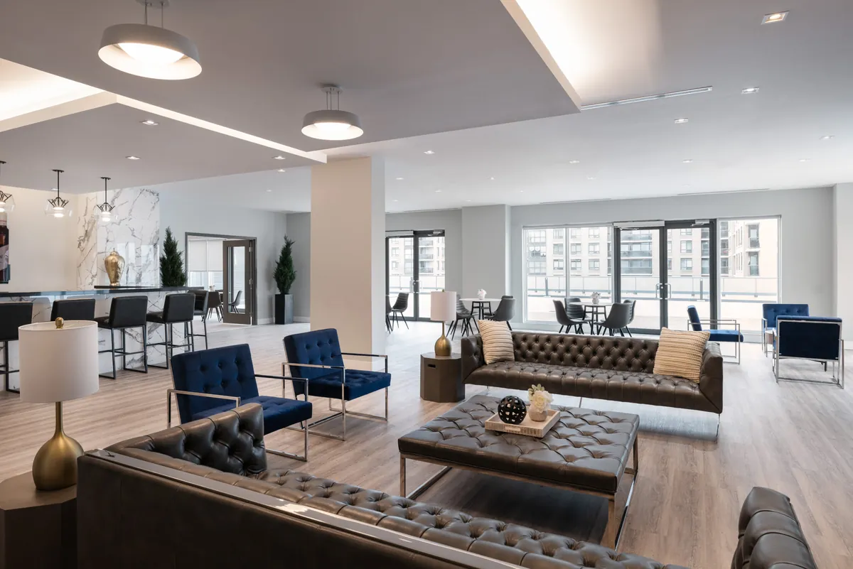 Resident lounge on the amenity floor