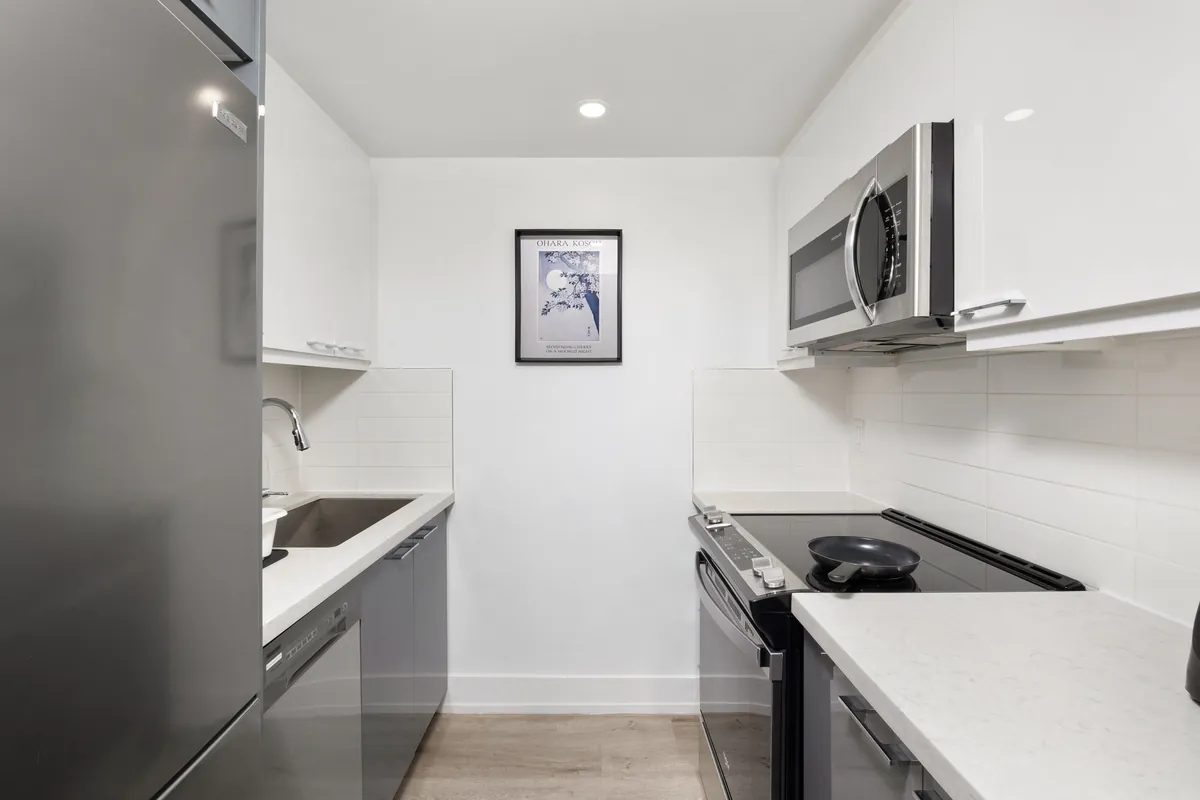 Kitchen counter and appliances